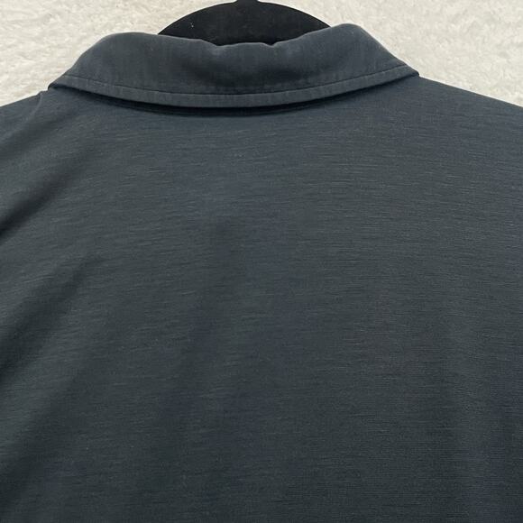 Lululemon Shirt Mens Medium Black Evolution Polo Short Sleeve Golf Performance - Picture 3 of 8